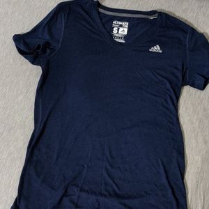 3/$20 Adidas Navy Climalite T-Shirt - Small
